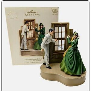 2007 Hallmark Keepsake Scarlett O'Hara Rhett Butler Ornament Gone With The Wind